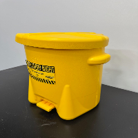 Lot Of Eagle 6 Gal. Oily Waste Cans image 1